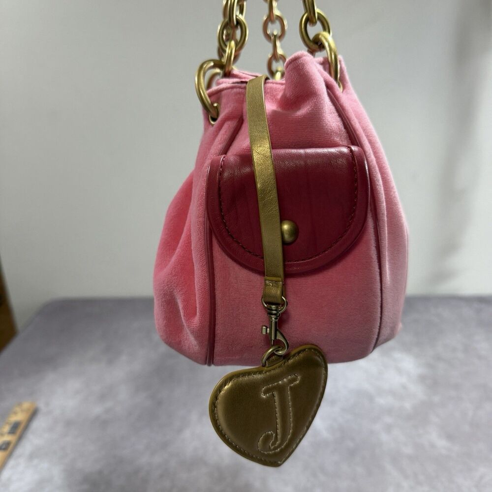 Vintage Y2K Juicy Couture Velour "Once Upon a Time" Purse Bag Pink Fairy NWOT - Picture 4 of 16